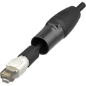 Neutrik NE8MXR-B-TOP etherCON CAT5/CAT6A TOP RJ45 Carrier Cable Connector with Locking Feature - Black - Requires RJ45